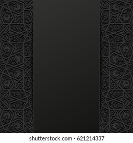 Abstract background with traditional ornament. Vector illustration.
