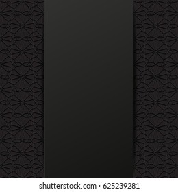 Abstract background with traditional ornament. Vector illustration.
