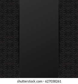 Abstract background with traditional ornament. Vector illustration.
