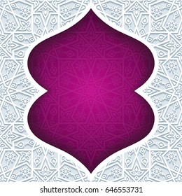 Abstract background with traditional ornament. Vector illustration.
