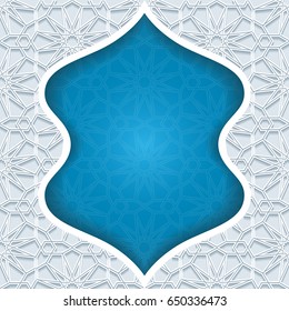 Abstract background with traditional ornament. Vector illustration.
