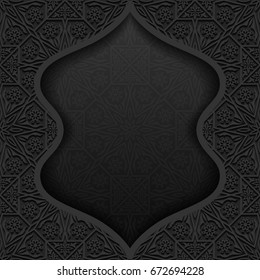 Abstract background with traditional ornament. Vector illustration.