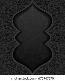 Abstract background with traditional ornament. Vector illustration.