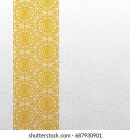 Abstract background with traditional ornament. Vector illustration.