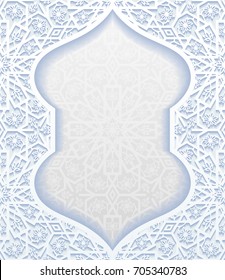 Abstract background with traditional ornament. Vector illustration.