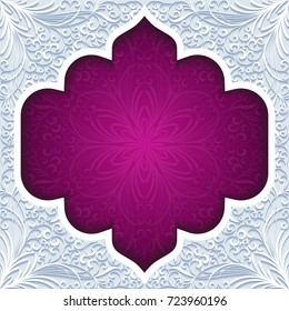 Abstract background with traditional ornament. Vector illustration.