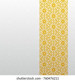 Abstract background with traditional ornament. Vector illustration.