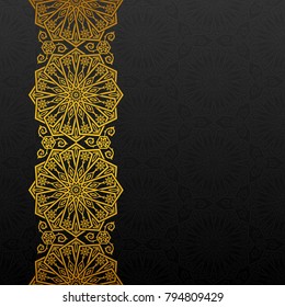 Abstract background with traditional ornament. Vector illustration.
