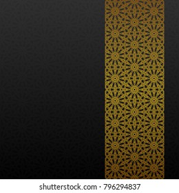 Abstract background with traditional ornament. Vector illustration.