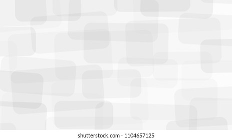Abstract background of translucent rectangles with rounded corners in white colors