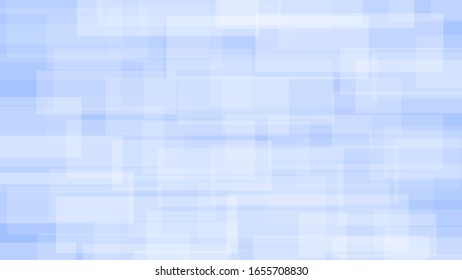 Abstract background of translucent rectangles in white and blue colors