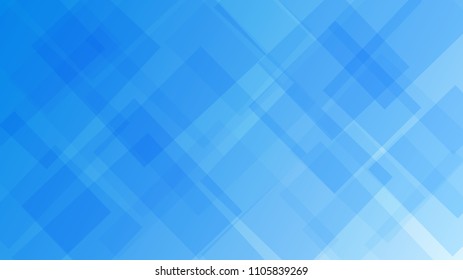 Abstract background of translucent squares or rhombuses in light blue colors