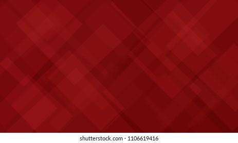Abstract background of translucent squares or rhombuses in red colors
