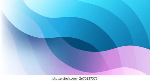 Fondo Abstractas con Formas onduladas y translúcidas, colores degradados suaves en azul, turquesa y rosa. Diseño moderno y fluido, perfecto para el arte digital, presentaciones o decoración contemporánea.