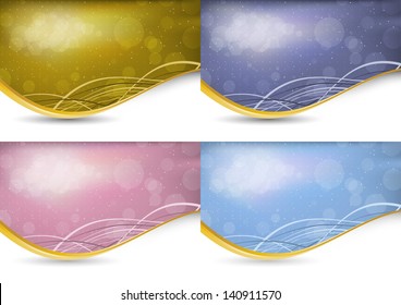 Abstract background with transparency - collection. Vector illustration