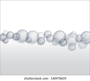 Abstract background with transparent blue floating circles, eps10