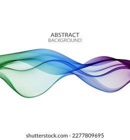 Antecedentes abstractos oleaje magenta azul transparente, líneas suaves sobre fondo blanco