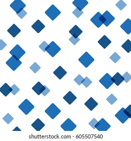 Abstract Background with Transparent Blue Squares