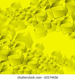 Abstract background with transparent boxes