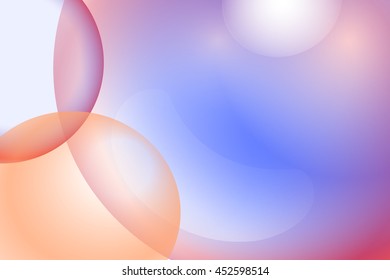 Abstract background. Transparent bubbles. Colorful.
