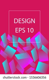 Abstract background with transparent elements on a  crimson background.  EPS 10.