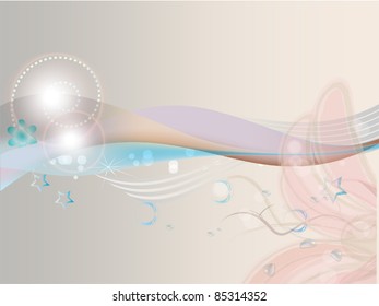abstract background with transparent flower