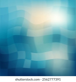 Abstract Background with Transparent Geometric Wavy Shapes