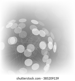 Abstract background from transparent geometrical figures. Simple elements of design for creation of more difficult ideas.