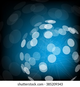 Abstract background from transparent geometrical figures. Simple elements of design for creation of more difficult ideas.