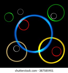 Abstract background from transparent geometrical figures. Simple elements of design for creation of more difficult ideas.