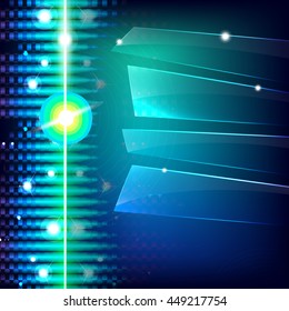 Abstract background with transparent glass plates