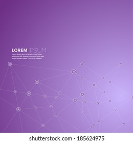 Abstract  Background with transparent Mesh and glowing lines
