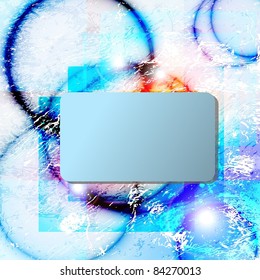 Abstract background with transparent random cells and space for your message.