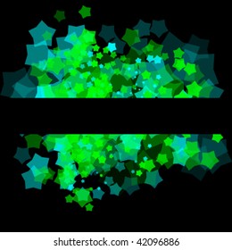 Abstract background with transparent random stars and space for your message. No "transparency" effect used