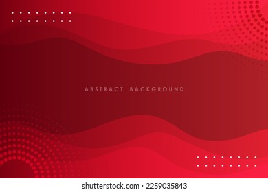 abstract background of transparent red wave shapes and modern elements