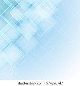 abstract background with transparent rhombus. geometric design with soft light blue color.  vector illustration