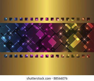 Abstract background with transparent squares. eps10. Vector.
