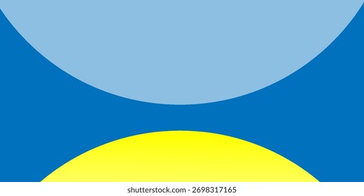 Fondo Abstractas, líneas onduladas transparentes. Fondo azul y curvas amarillas. Líneas onduladas degradadas de colores. Ilustración vectorial.