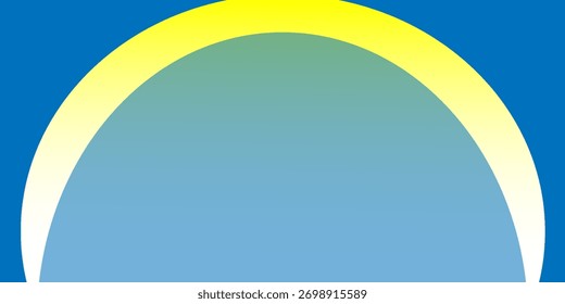 Fondo Abstractas, líneas onduladas transparentes. Fondo azul y curvas amarillas. Líneas onduladas degradadas de colores. Ilustración vectorial.