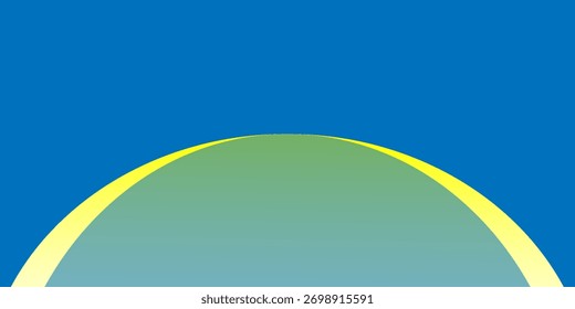 Fondo Abstractas, líneas onduladas transparentes. Fondo azul y curvas amarillas. Líneas onduladas degradadas de colores. Ilustración vectorial.