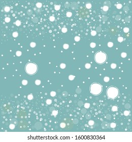 Abstract Background with transparent white bubbles on dark background, pattern. Cover Design template with blurred background for cover brochures for Merry Christmas, Festive Occasions, etc.
