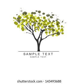 Abstract Background With A Tree