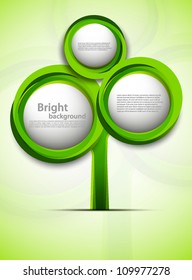 Abstract background with tree in green color