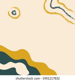 Abstract background with trending color Set Sail champagne, Fortuna gold and Tidewater Green, Vector illustration