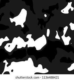 Abstract Background. Trendy Black and White Backround for Card, Flyer. Halftone Vector Texture for your Design. 