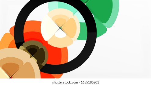 Fondo abstracto, composición geométrica de color a la moda. Ilustración vectorial para papel tapiz, pancarta, fondo, tarjeta, ilustración del libro, página de inicio