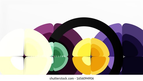 Fondo abstracto, composición geométrica de color a la moda. Ilustración vectorial para papel tapiz, pancarta, fondo, tarjeta, ilustración del libro, página de inicio