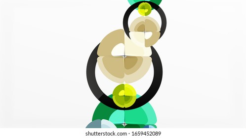 Fondo abstracto, composición geométrica de color a la moda. Ilustración vectorial para papel tapiz, pancarta, fondo, tarjeta, ilustración del libro, página de inicio