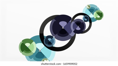Fondo abstracto, composición geométrica de color a la moda. Ilustración vectorial para papel tapiz, pancarta, fondo, tarjeta, ilustración del libro, página de inicio
