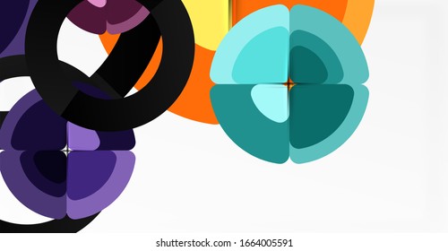 Fondo abstracto, composición geométrica de color a la moda. Ilustración vectorial para papel tapiz, pancarta, fondo, tarjeta, ilustración del libro, página de inicio